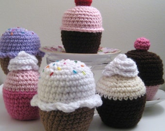 Amigurumi Crochet Cupcake Pattern Digital Download