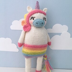 Amigurumi Knit Unicorn Pattern Digital Download image 4