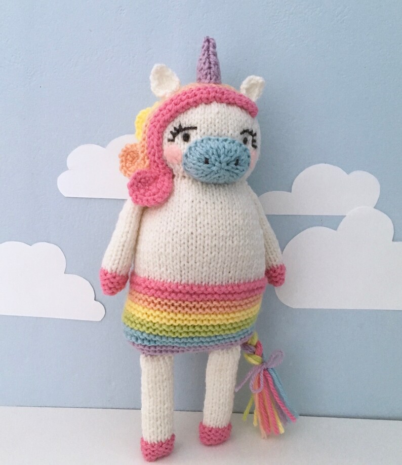 Amigurumi Knit Unicorn Pattern Digital Download image 4