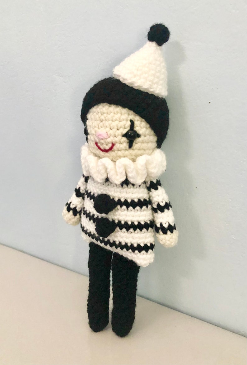 Amigurumi Crochet Pierrot Clown Pattern Digital Download image 4