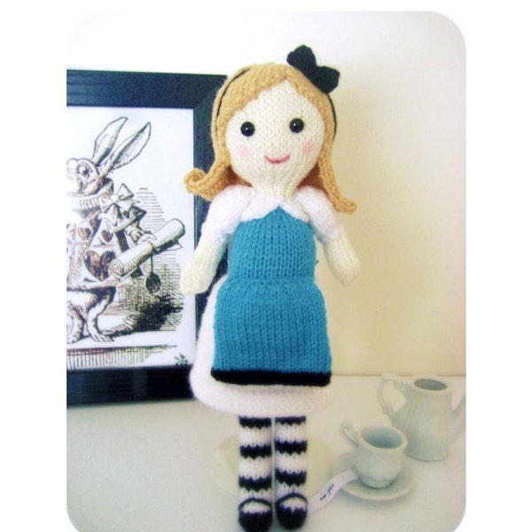 Amigurumi Knit Alice in Wonderland Pattern Digital Download