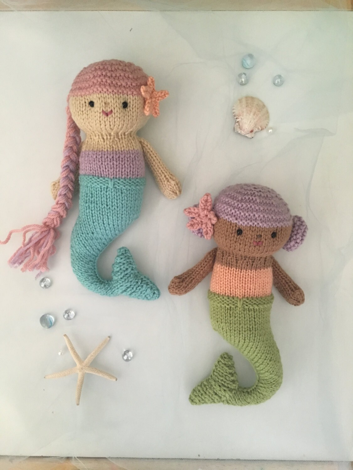 Amigurumi Knit Mermaid Dolls Pattern Digital Download - Etsy