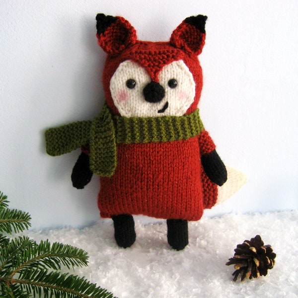 Amigurumi Knit Little Fox Pattern Digital Download