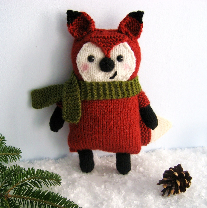 Amigurumi Knit Little Fox Pattern Digital Download image 1