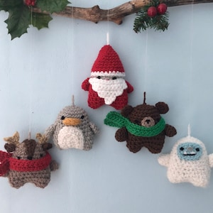 Amigurumi Crochet Christmas 2021 Ornament Patterns Digital Download