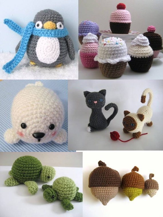 Amigurumi Toy Bundle, Amigurumi Doll Pattern, Crochet Toy Pattern, Amigurumi  E-book, Amigurumi Teddy, Bunny, Fox 