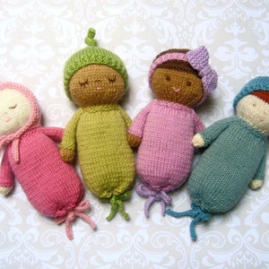 Amigurumi Knit Baby Doll Patterns Digital Download image 2