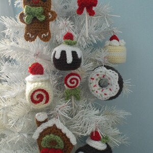 Amigurumi Crochet Christmas Sweets Ornament Pattern Set Digital Download image 4