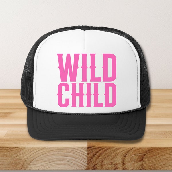 Wild Child Trucker hat custom trucker hat custom foam trucker hat cowgirl hat cowgirl hats bonus mom gift tween girl gift teenage girl gift