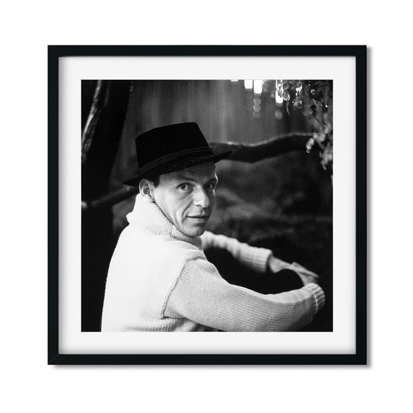 Frank Sinatra Black and White Photo Print, Home Wall Art, Vintage Print, Frank Sinatra Photo, Photography Prints, High Quality Photo Print