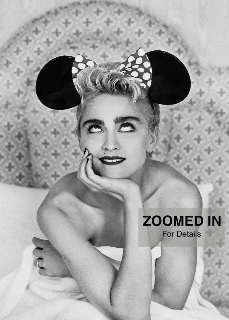 Madonna Black and White Photo Print, Feminist Wall Art, Fashion Poster ...