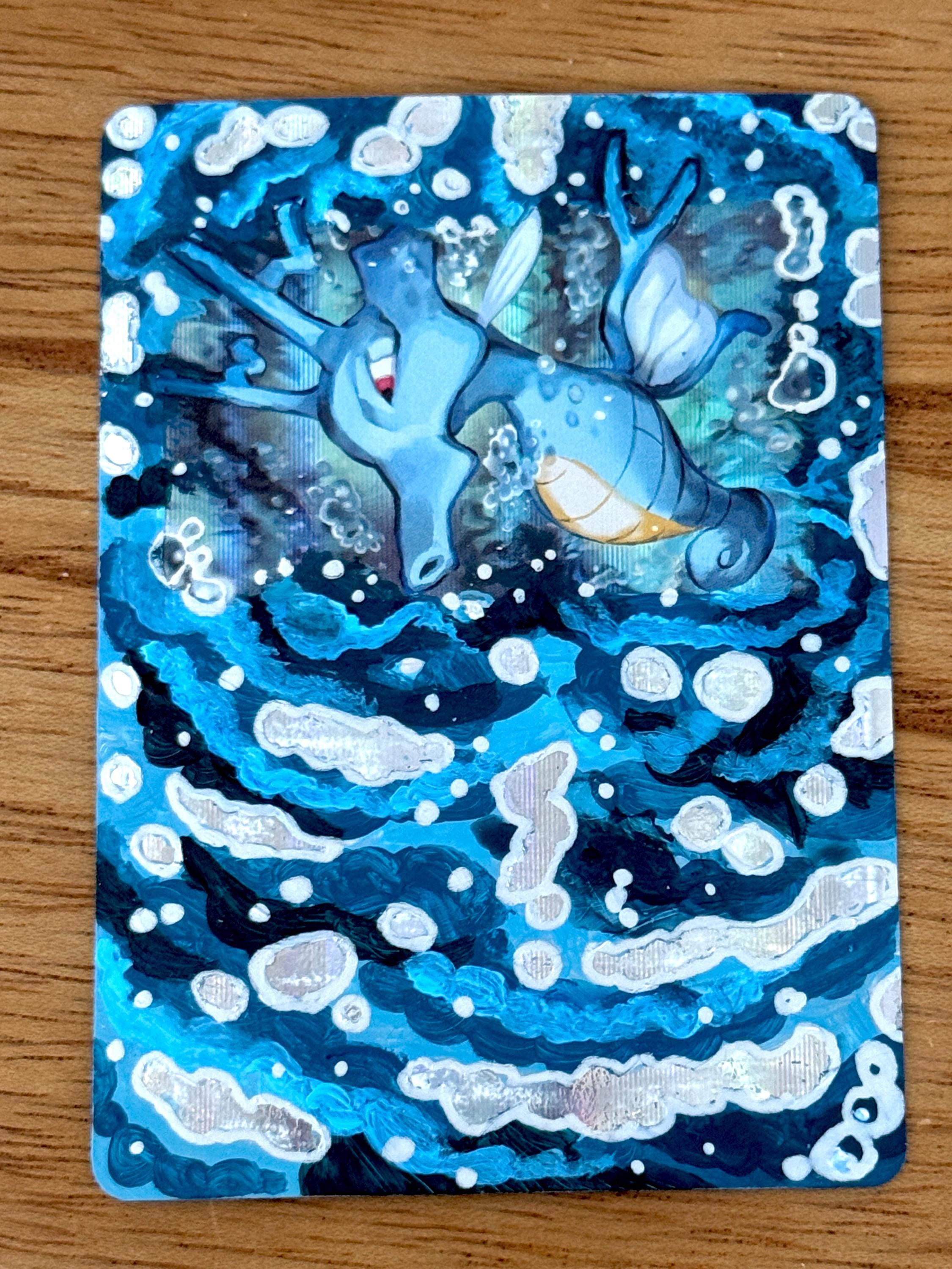 Custom Painted Pokemon TCG Kingdra
