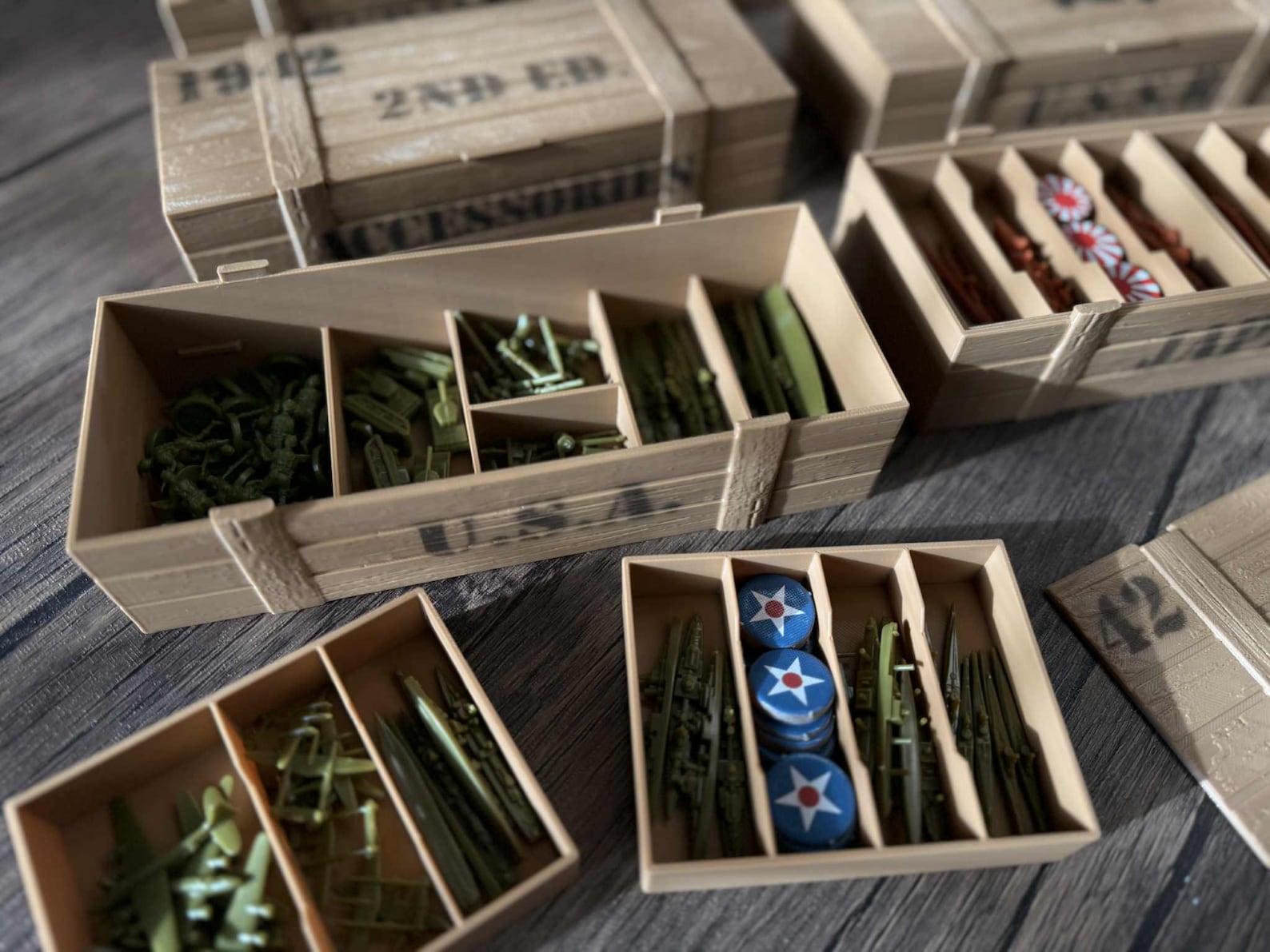 Axis and Allies 1942 2nd Ed. Ammo Crate Box Organizer - Etsy