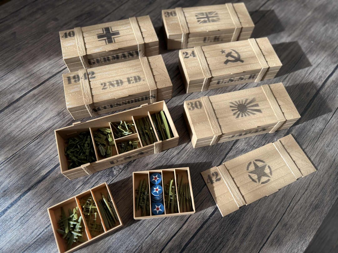 Axis and Allies 1942 2nd Ed. Ammo Crate Box Organizer - Etsy
