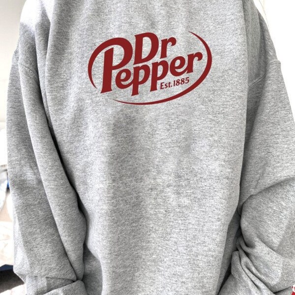 Dr. Pepper Est. 1885 Parody Funny Sweatshirt, Dr Pepper Sweater, Retro Soda Dr Pepper Gifts for Her, Crewneck Sweatshirt for Fall and Winter