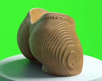 Escultura paramétrica de torso femenino / Jarrón con diseño CNC (Descarga digital)