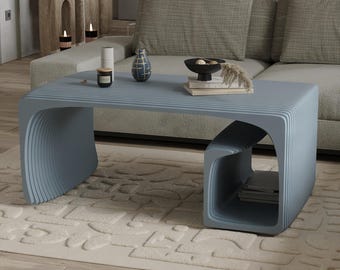 Archivos CNC para mesa de centro paramétrica / Diseño moderno en madera (Descarga digital)