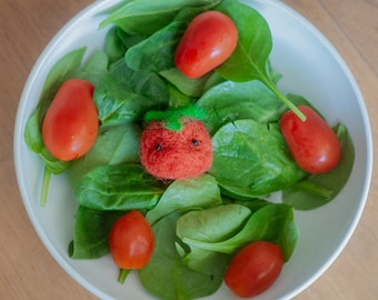 Felted Roma Tomato