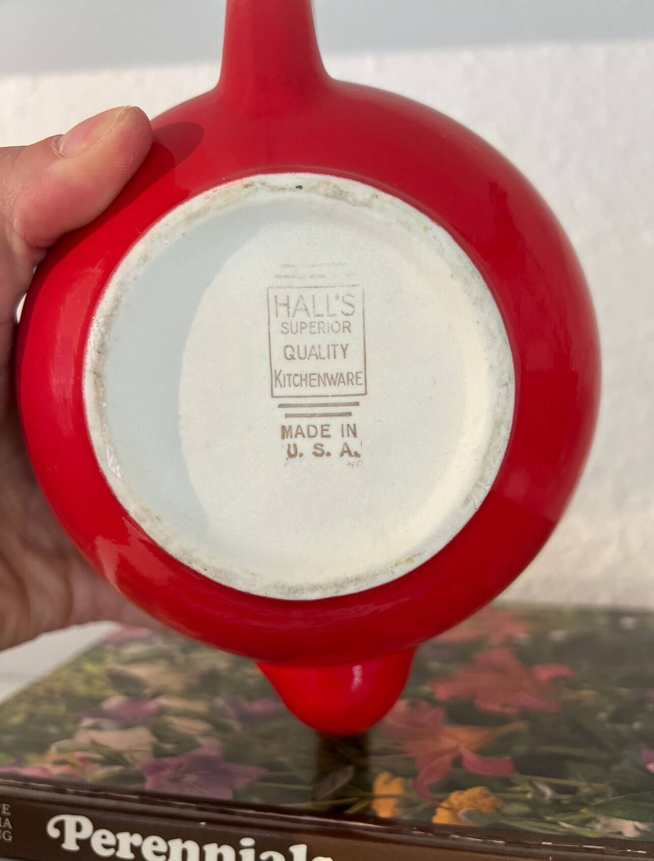 Vintage Hall Superior Quality Kitchenware Red Teapot French 4 Cup Etsy