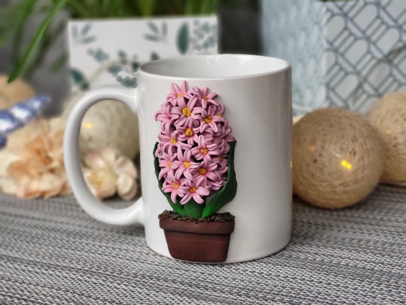 Handmade Polymer Clay Mug ,Personalised Polymer Clay Mug image 1