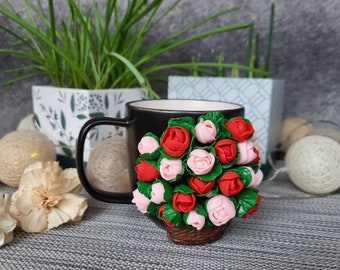 Handmade Polymer Clay Mug, Personalised Polymer Clay Mug