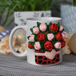 Handmade Polymer Clay Mug ,Personalised Polymer Clay Mug image 3