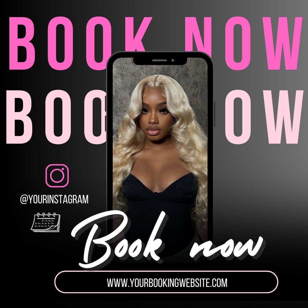 Editable Book Now Flyer, DIY Appointments Available Template, Premade ...