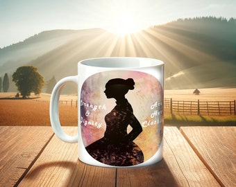 Proverbs 31 Woman Mug | Celebrating Mothers' Strength, Grace, and Foresight | Drawing Biblical Wisdom to Honor a Mothers' Role | Mothers Day