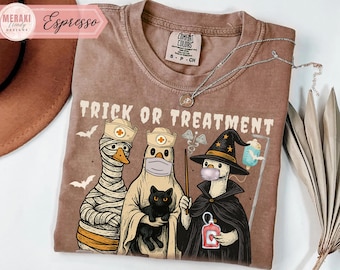 Comfort Colors Halloween Nurse Shirt, Halloween Nurse Gift, Spooky Nurse Tee, New Nurse Tshirt, Registered Nurse Tee, Ghost Nurse Shirt