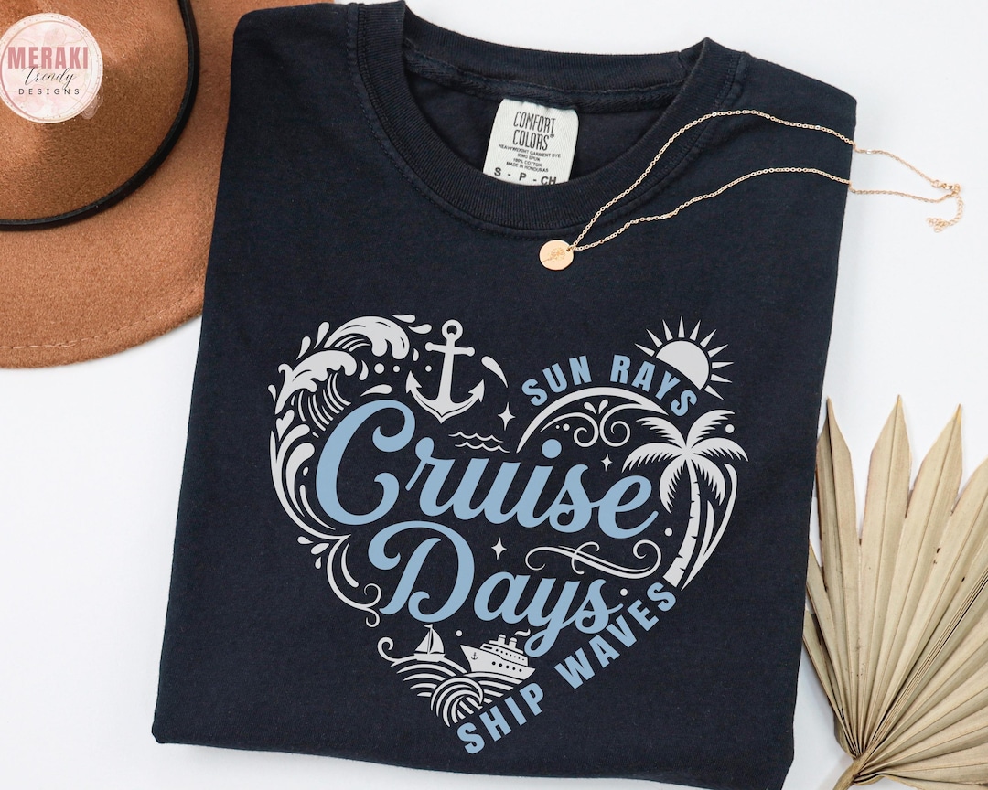 Summer Rays Ship Ship Waves Sun Rays Cruise Days Shirt, Cruise Vacation T-shirt, Summer ...