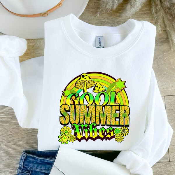 Cool Summer Vibes Shirt, Summer Sweat, Summer Vibes Sweat, Fun Summer Shirt, Summer Vacation Shirt, Family Sweat, Vacation Clothes,