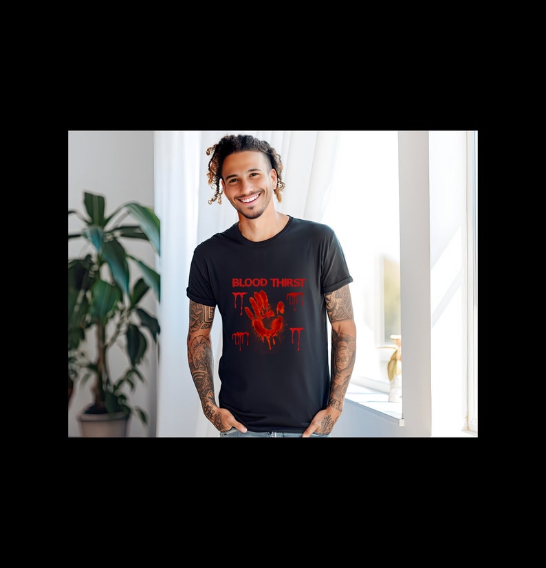 Halloween T-Shirt Herren - Blutiges Horror Design Für Gruselpartys