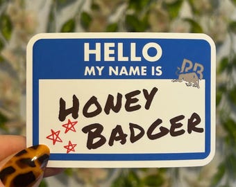 Honey Badger F1 Sticker, Daniel Ricciardo Formula 1 Vinyl Decal