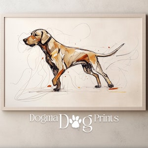 Printable Labrador Retriever Sketch Drawing, Multi-Medium, Chocolate Lab Sketch, Brown Lab Dog Drawing Printable Wall Art, Instant Download