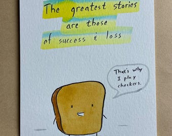 Greatest Stories MR TOAST framed original drawing