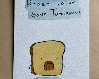 Beard Today MR TOAST framed original drawing