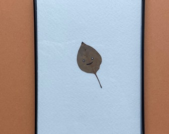 Tiny Happy Leaf Framed Artwork