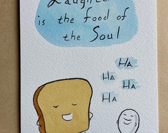 Laughter MR TOAST framed original drawing