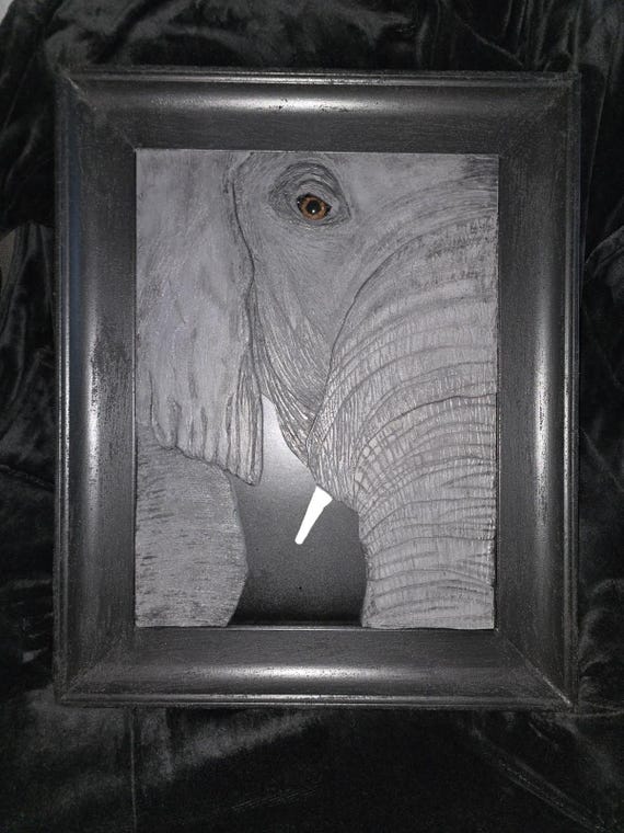 Elephant Wood Art