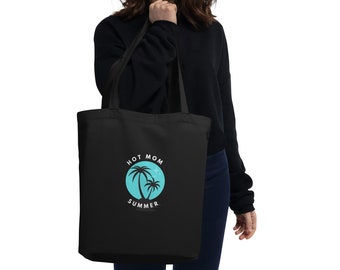 Hot Mom Summer Blue Eco Tote Bag