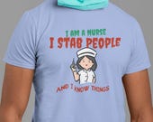 Nurse Stab People T-Shirt | Nurse Humor | Funny Nurse T-Shirt