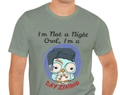 Zombie Night Owl T-Shirt | imsoniac T-Shirt |  Night Owl Gamer Shirt  |  Musician Night Owl Tee | Thrive in the moonlight | Nocturnal  tee
