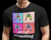 Art of Wrestling | Mat Masterpiece | Gift Wrestling Unique T-Shirt |  Art Chic Top | Wrestling Apparel | Gift for Wrestles
