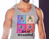 Art of Wrestling | Mat Masterpiece | Gift Wrestling Unique T-Shirt |  Art Chic Top | Wrestling Apparel | Gift for Wrestles
