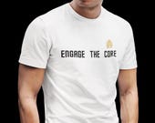 Engage the Core T-Shirt | Star Sci-Fi Shirt | Workout Geek Shirt | Funny Gym Shirt | Geek Fitness