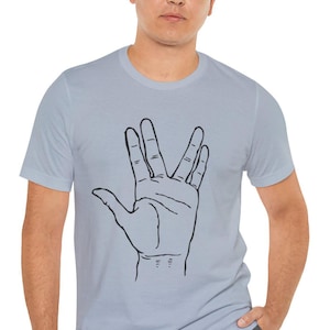 Live Long and Prosper | Vulcan T-Shirt | Science Fiction Tee | Gift for Geeks | Gift for Star Trek Fans | Gift for Science fans