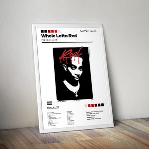 Playboi Carti, Whole Lotta Red Poster, Vintage Poster