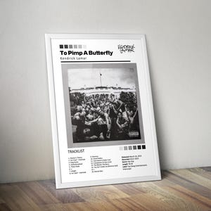 Kendrick Lamar, to Pimp A Butterfly, Vintage Poster - Etsy