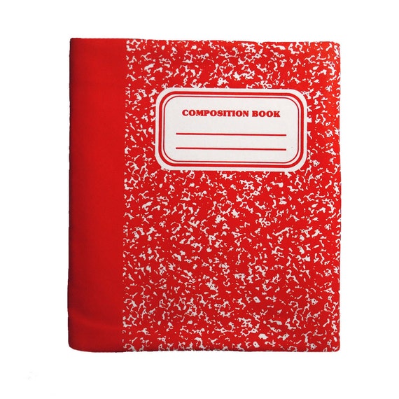Items similar to iPad Sleeve Red Composition Notebook on Etsy