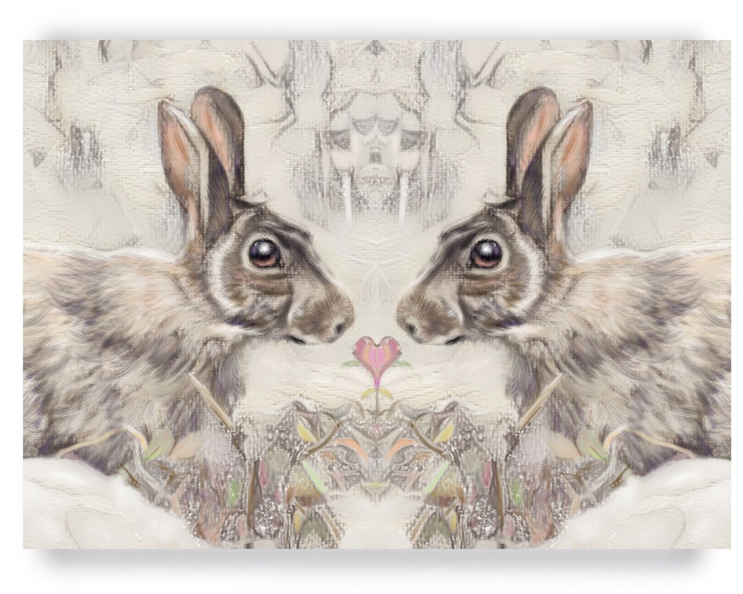 Cottontail Rabbit Card This item is unavailable - Etsy
